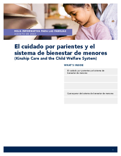 El cuidado por parientes y el sistema de bienestar de menores