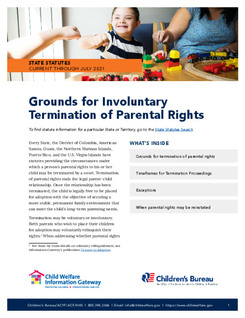 Grounds for Involuntary Termination of Parental Rights