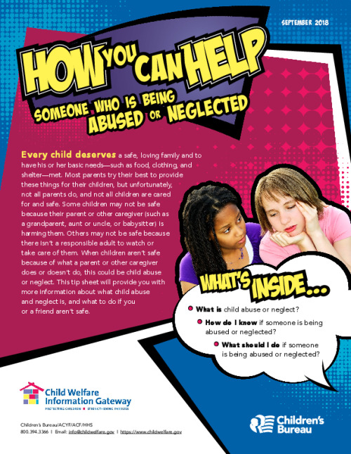 How You Can Help Someone Who's Being Abused or Neglected