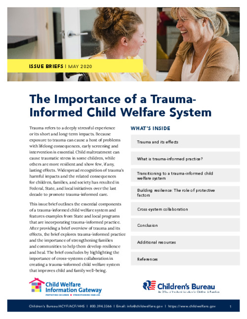 The Importance of a Trauma-Informed Child Welfare System