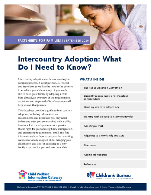 Intercountry Adoption: What Do I Need to Know?