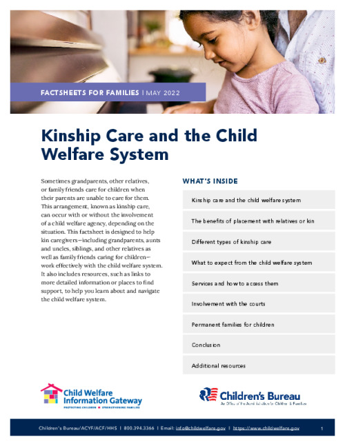 Kinship Care and the Child Welfare System