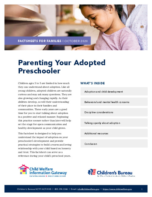 Parenting Your Adopted Preschooler