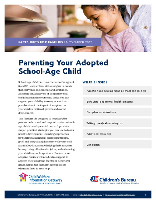 Parenting Your Adopted School-Age Child