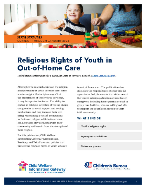 Religious Rights of Youth in Out-of-Home Care