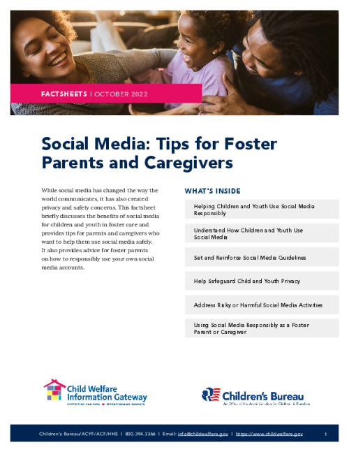 Social Media: Tips for Foster Parents and Caregivers