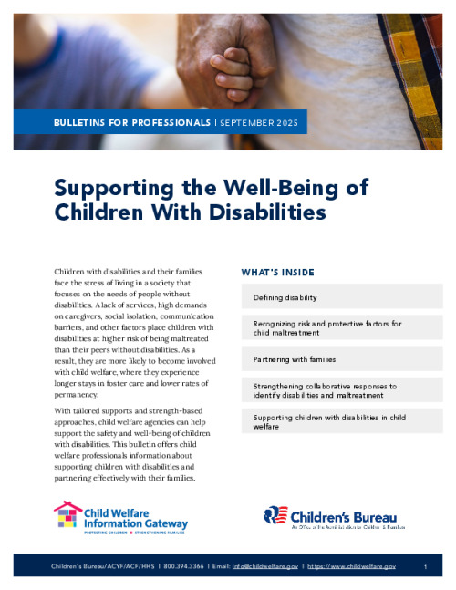 Supporting the Well-Being of Children with Disabilities