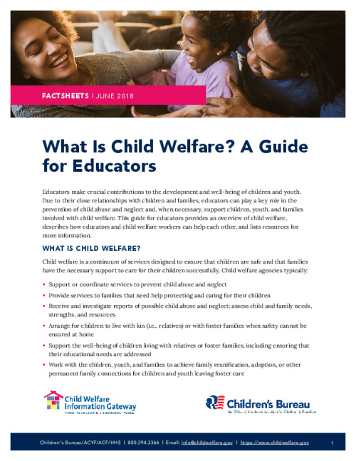 What Is Child Welfare? A Guide for Educators