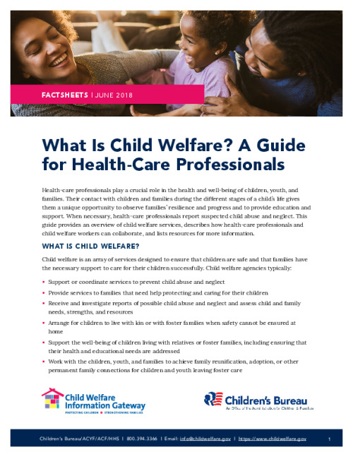 What Is Child Welfare? A Guide for Health-Care Professionals
