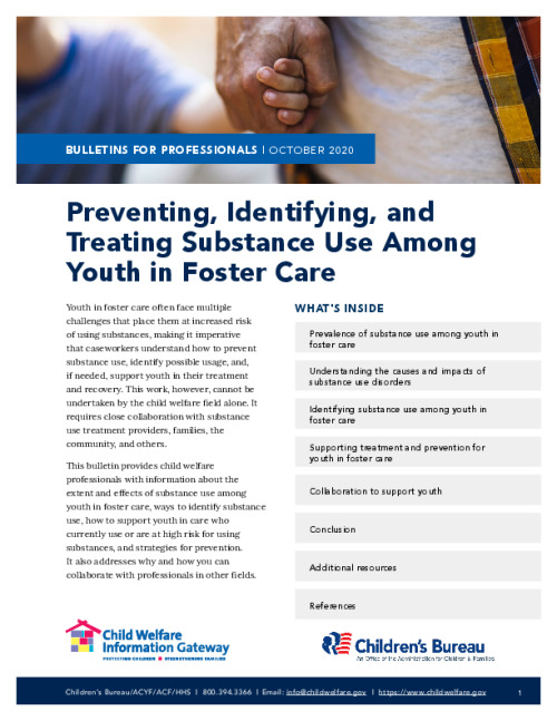 Preventing, Identifying, and Treating Substance Use Among Youth in Foster Care